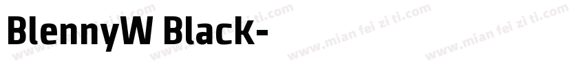 BlennyW Black字体转换